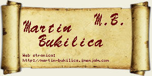 Martin Bukilica vizit kartica
